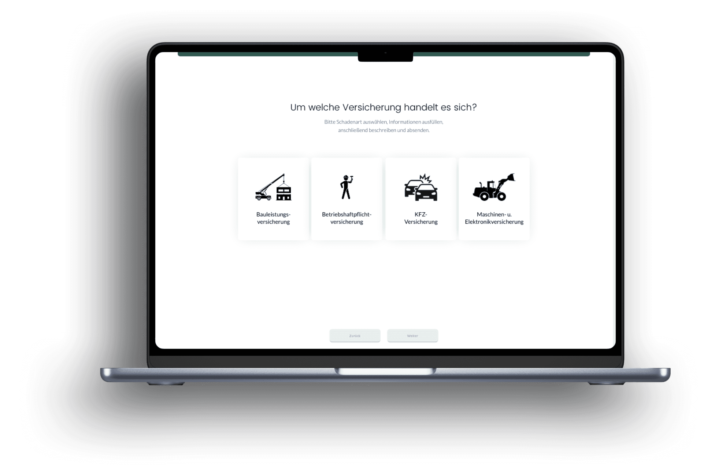 Vosdellen App Schadensmeldung auf Tablet und Smartphone