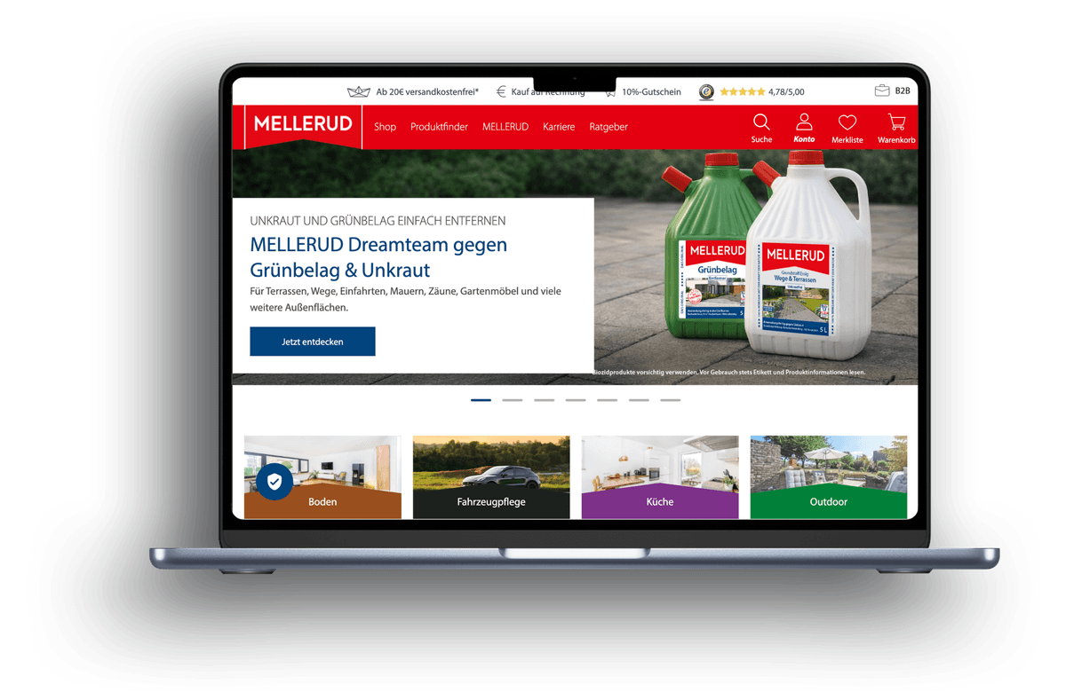 Mellerud Shopware 6 Startseite