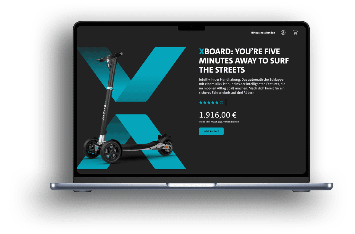 XBoard E-Commerce Mockup