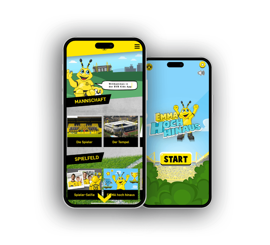 Referenzprojekt BVB Kids App: HEJA BVB – FÜR KIDS