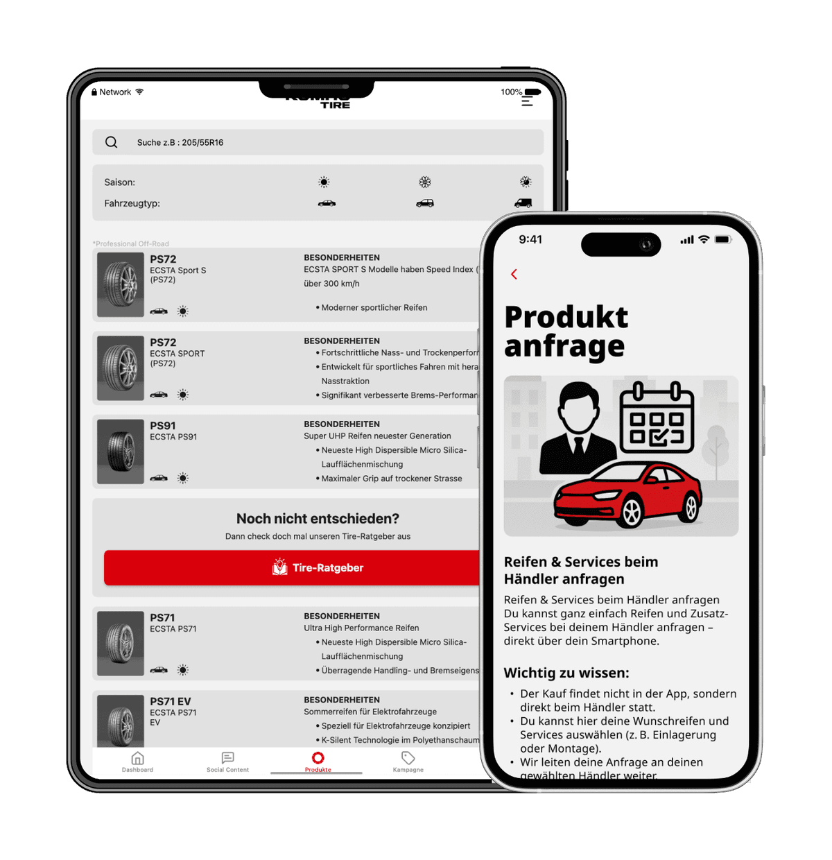 Kumho App Multilingual Content