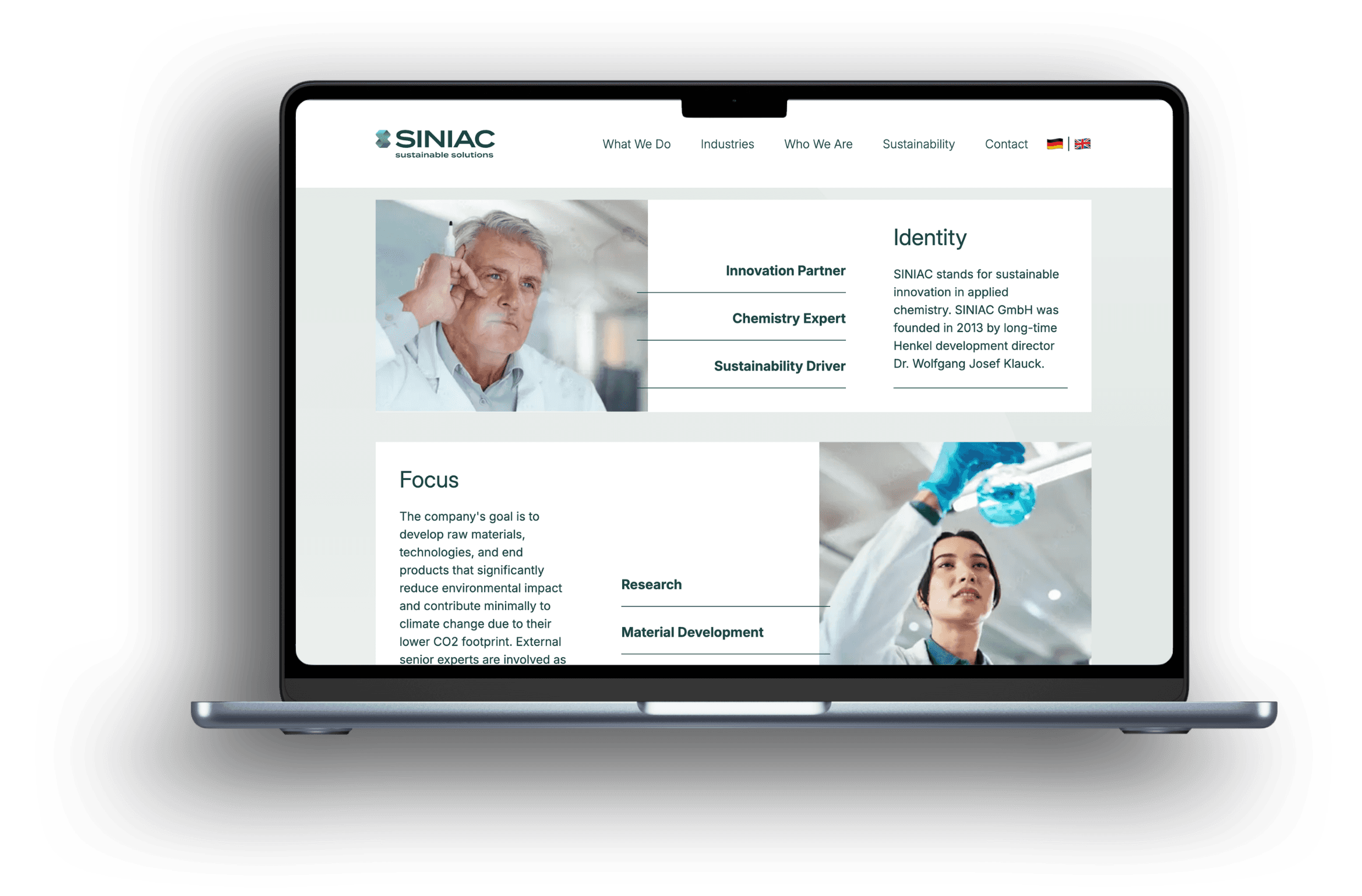 Siniac Website Desktop-Mockup